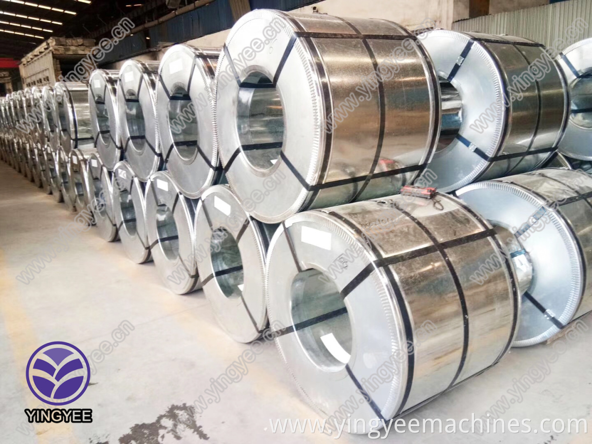 0.13-0.8mm galvanized steel coil using for the roof sheet roll forming machine